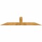 Ekena Millwork Portland Rough Sawn Timber Gable Bracket, Western Red Cedar, 84"W x 17"H x 2"D x 6"F, 5/12 Pitch GBW084X17X0206POR00RWR - alternate 1